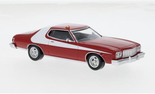 Modelauto Ford Gran Torino Gran Torino rood/wit 1974 1/43 Norev