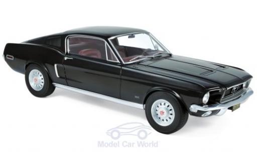 Modelauto Ford Mustang Fastback zwart 1968 1/12 Norev