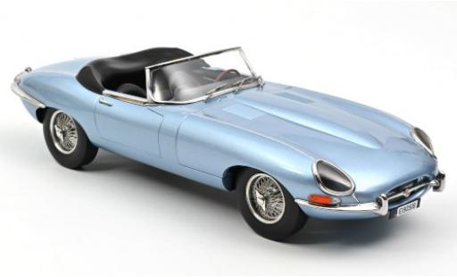 Modelauto Jaguar E-Type Roadster metallic blauw 1962 1/12 Norev