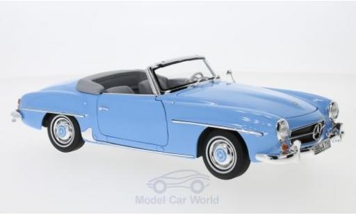 Modelauto Mercedes 190 Base blauw 1957 SoftTop liegt ein 1/18 Norev