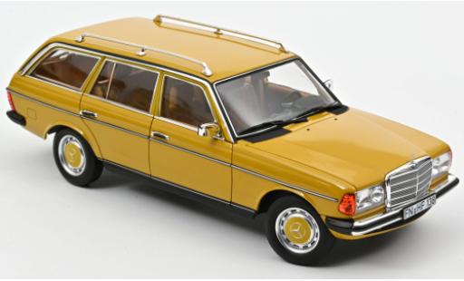 Modelauto Mercedes 200 Coupe T (S123) geel 1982 1/18 Norev