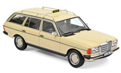 Modelauto Mercedes 200 Coupe T (S123) beige Taxi (D) 1982 1/18 Norev