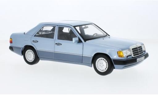 Modelauto Mercedes 230 Base E (W124) metallic blauw 1990 1/18 Norev