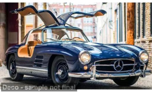Modelauto Mercedes 300 Base SL blauw 1954 1/18 Norev