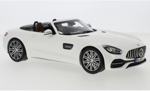 Modelauto Mercedes AMG GT GT C Roadster (R190) metallic wit 2019 1/18 Norev