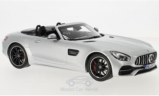 Modelauto Mercedes AMG GT GT C Roadster grijs 2017 1/18 Norev