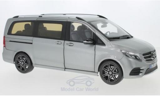 Modelauto Mercedes V AMG-Line V-Class metallic grijs 2018 1/18 Norev