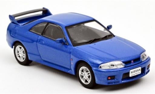 Modelauto Nissan Skyline R33 () GT-R metallic blauw RHD 1995 1/43 Norev