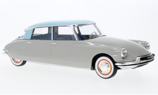 Modelauto Citroen DS 19 grijs clair/turquoise clair 1956 1/18 Norev