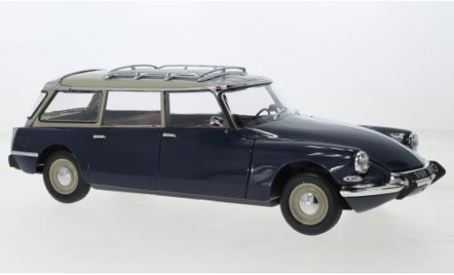 Modelauto Citroen ID 19 Break Stationwagen blauw 1967 1/18 Norev