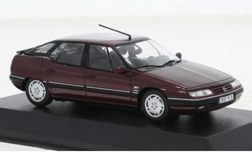 Modelauto Citroen XM Berline metallic rood 1995 1/43 Norev