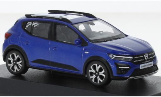 Modelauto Dacia Sandero Stepway metallic blauw 2021 1/43 Norev