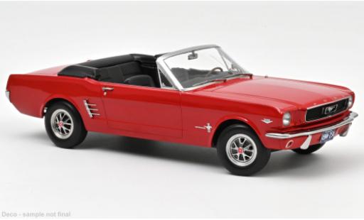 Modelauto Ford Mustang Convertible Cabriolet rood 1966 1/18 Norev