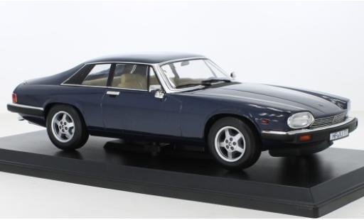 Modelauto Jaguar XJ 5.3 H.E. Coupe -S metallic blauw 1982 1/18 Norev