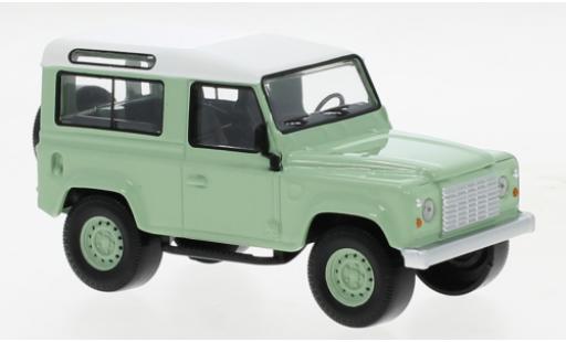 Modelauto Land Rover Defender Base groen/wit 1995 1/43 Norev