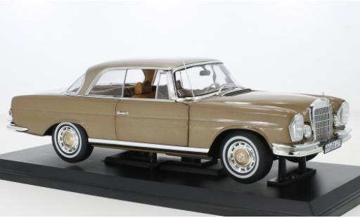 Modelauto Mercedes 250 Coupe SE (W111) metallic beige 1969 1/18 Norev