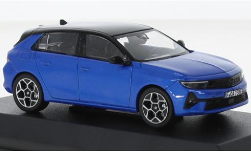 Modelauto Opel Astra Base metallic blauw/zwart 2022 1/43 Norev