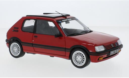Modelauto Peugeot 205 GTI 1.9 PTS rood 1991 1/18 Norev