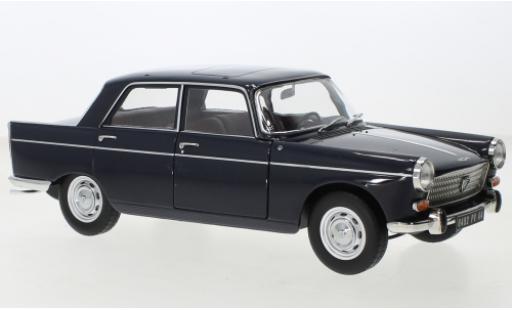 Modelauto Peugeot 404 Berline blauw 1965 1/18 Norev