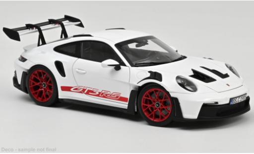 Modelauto Porsche 911 GT3 R S wit/rood 2020 1/18 Norev