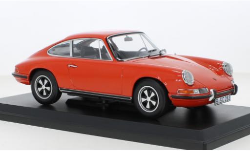 Modelauto Porsche 911 E E oranje 1969 1/18 Norev