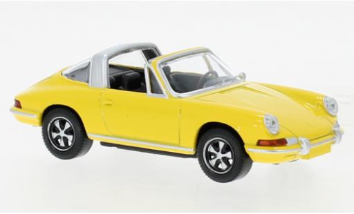 Modelauto Porsche 911 Targa geel 1969 1/43 Norev