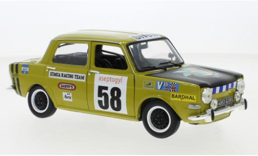 Modelauto Simca 1000 Rallye 2 SRT Rally 2 No.58 Racing Team 1973 1/18 Norev