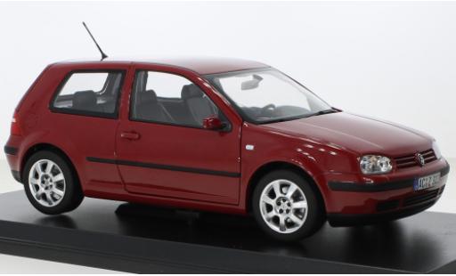 Modelauto Volkswagen Golf Base IV rood 2002 1/18 Norev