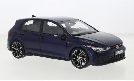 Modelauto Volkswagen Golf GTI VIII metallic blauw 2020 1/18 Norev