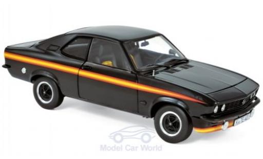 Modelauto Opel Manta A GT/E zwart Magic zwart/Dekor 1975 1/18 Norev