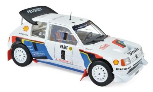Modelauto Peugeot 205 Turbo 16 T16 Evo No.8 Rally WM Rally Monte Carlo 1986 B.Saby/J-F.Fauchille 1/18 Norev