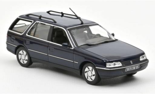 Modelauto Peugeot 405 Break Stationwagen blauw 1991 1/43 Norev