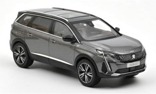Modelauto Peugeot 5008 GT metallic grijs 2021 1/43 Norev