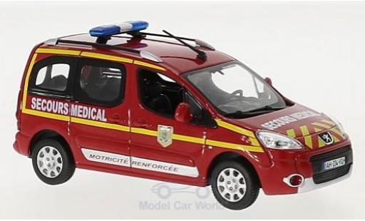 Modelauto Peugeot Partner Base Brandweer Secours Medical 2010 1/43 Norev