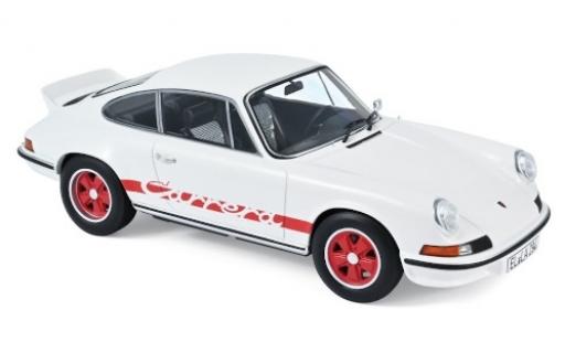 Modelauto Porsche 911 RS touring wit/rood 1973 1/18 Norev