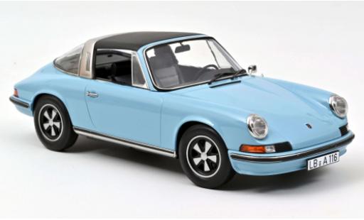 Modelauto Porsche 911 Targa S blauw 1973 1/18 Norev