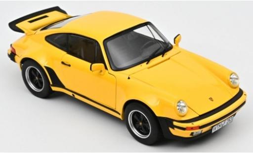 Modelauto Porsche 911 Turbo 3.0 geel 1976 1/18 Norev