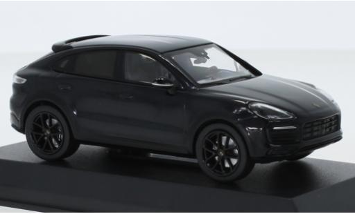 Modelauto Porsche Cayenne S Coupe metallic blauw/carbon 2019 1/43 Norev