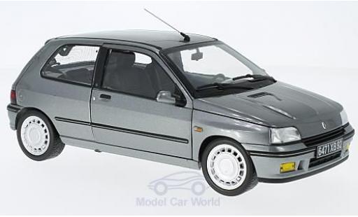 Modelauto Renault Clio 16S metallic grijs 1991 1/18 Norev