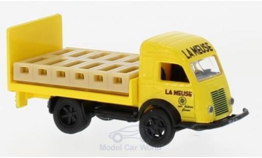 Modelauto Renault Galion Base Brasseur geel 1963 met Ladegut Getr&Atilde;&curren;nkekisten 1/87 Norev