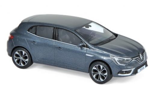 Modelauto Renault Megane Base metallic grijs 2016 1/43 Norev