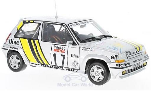 Modelauto Renault 5 GT Turbo Rallye Supercinq GT Turbo No.17 Rally WM Tour de Corse 1989 J.Ragnotti/G.Thimonier 1/18 Norev