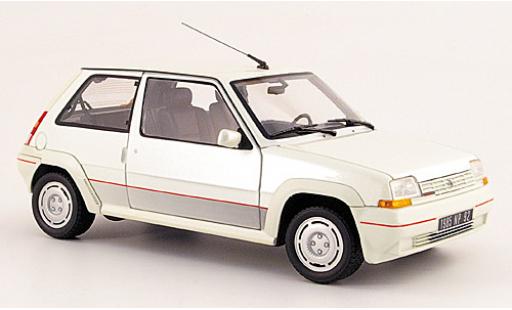 Modelauto Renault 5 GT Turbo Phase 1 Supercinq GT Turbo Ph. I metallic wit 1986 1/18 Norev