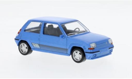Modelauto Renault 5 GT Turbo Phase 1 SuperCinq GT Turbo Ph II metallic blauw 1988 1/43 Norev