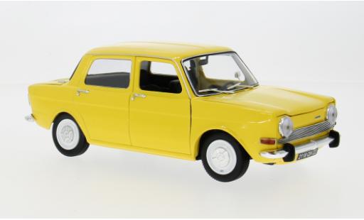 Modelauto Simca 1000 LS geel 1974 1/18 Norev
