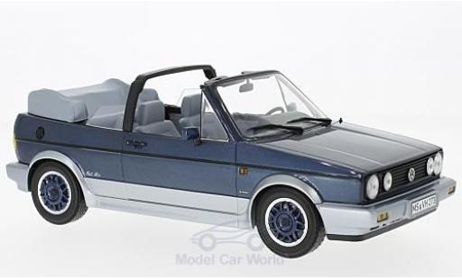 Modelauto Volkswagen Golf Cabriolet I Bel Air metallic blauw/grijs 1992 1/18 Norev