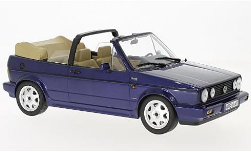Modelauto Volkswagen Golf Cabriolet I Classic Line metallic blauw 1992 1/18 Norev