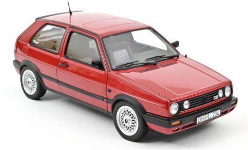 Modelauto Volkswagen Golf GTI II metallic rood 1990 1/18 Norev