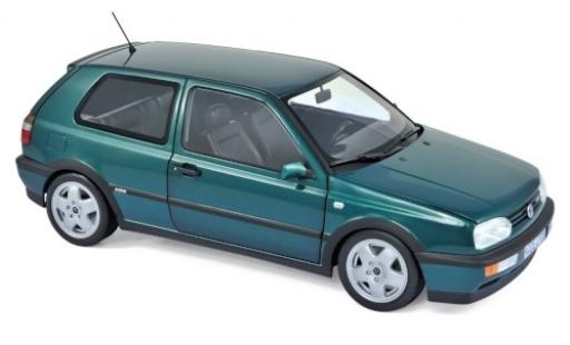 Modelauto Volkswagen Golf VR6 III metallic groen 1996 1/18 Norev