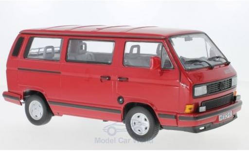 Modelauto Volkswagen T3 B Multivan Redstar rood 1992 1/18 Norev